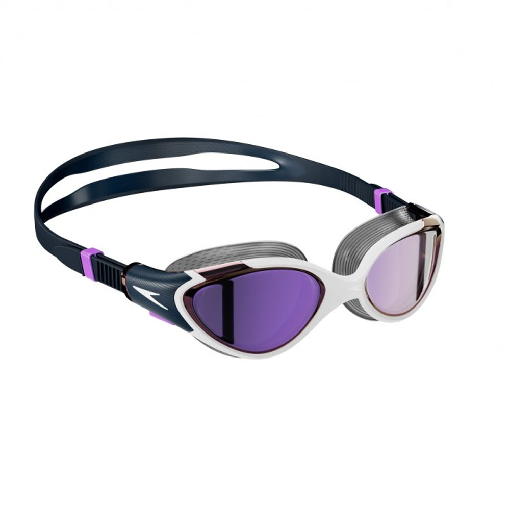 Blue-Purple - Back - Speedo Womens-Ladies 2.0 Mirror Biofuse Swimming Goggles
