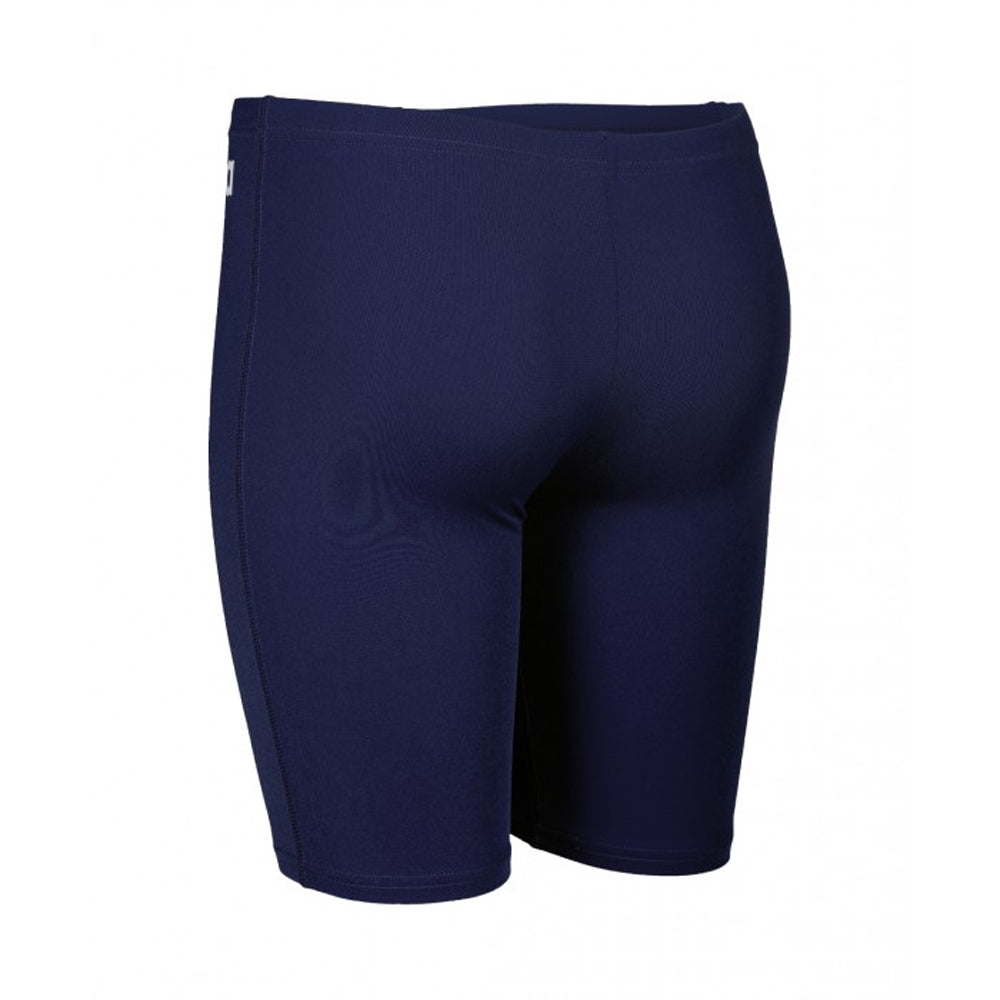 Navy - Back - Arena Childrens-Kids Jammer Solid Swimming Trunks