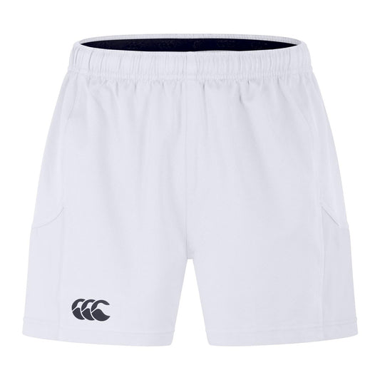 White - Front - Canterbury Mens Advantage Rugby Shorts