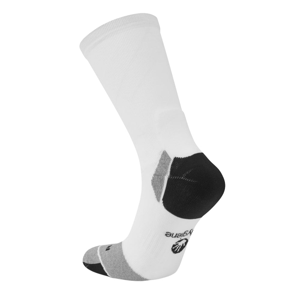 White - Back - Hilly Unisex Adult Marathon Fresh Crew Socks