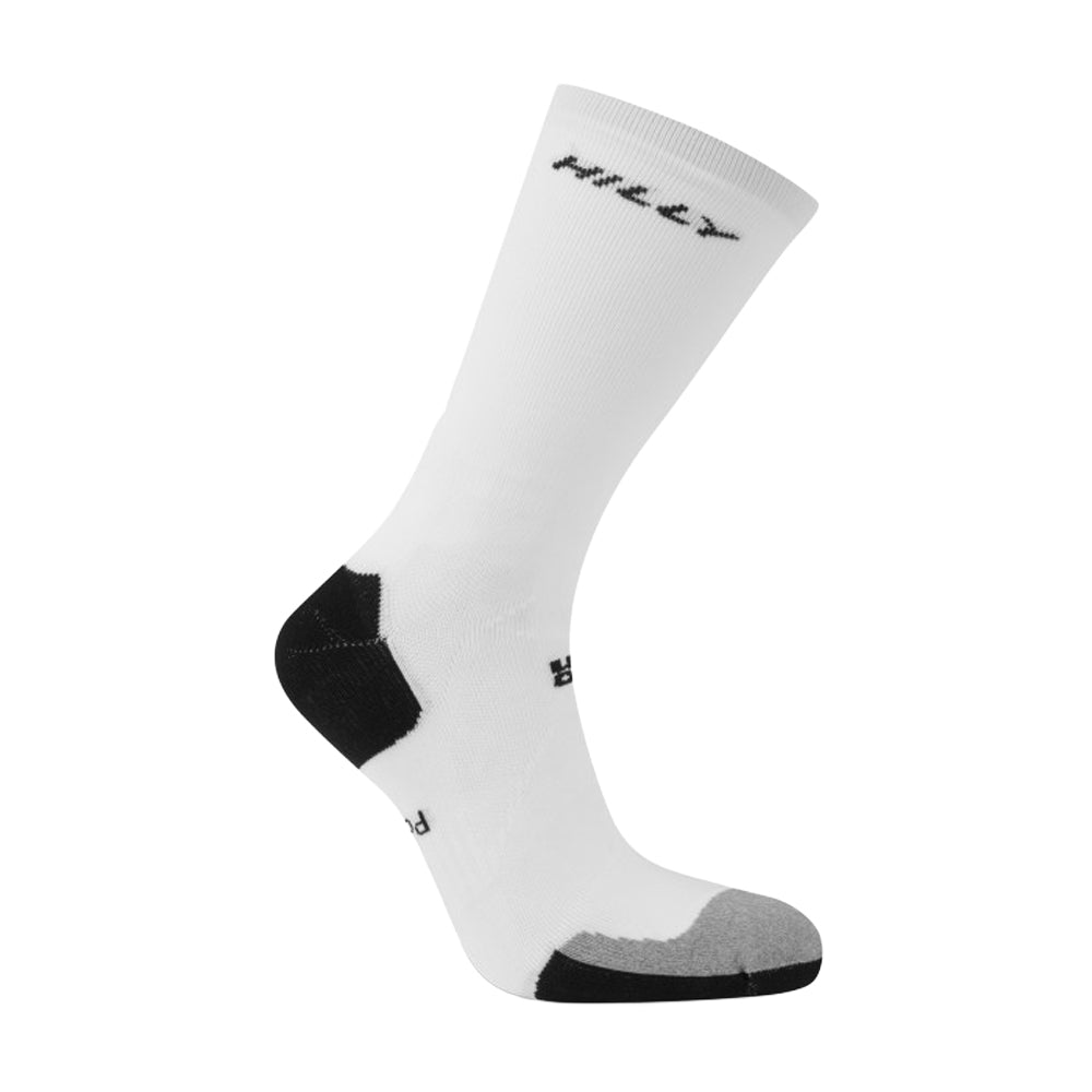 White - Side - Hilly Unisex Adult Marathon Fresh Crew Socks