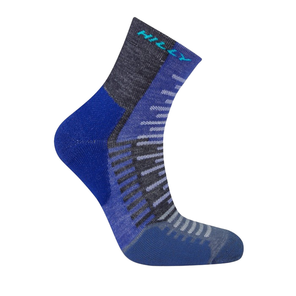 Cobalt-Black - Back - Hilly Unisex Adult Active Ankle Socks