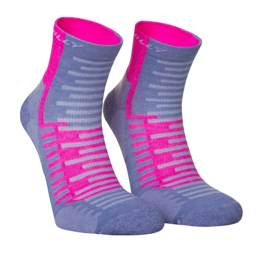 Lilac-Pink - Front - Hilly Unisex Adult Active Ankle Socks