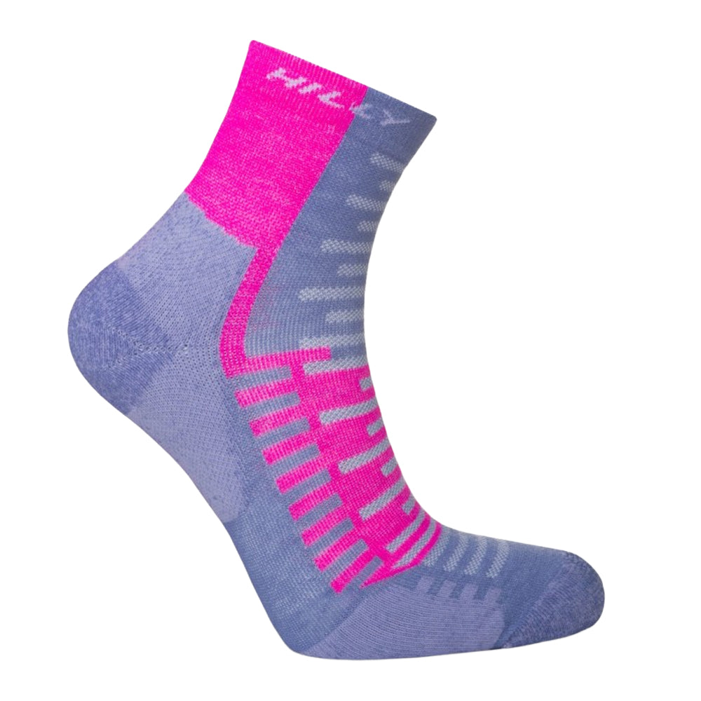 Lilac-Pink - Back - Hilly Unisex Adult Active Ankle Socks