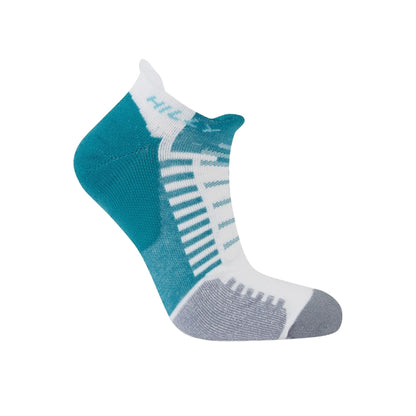 Teal-White - Back - Hilly Unisex Adult Active Socklets