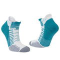 Teal-White - Side - Hilly Unisex Adult Active Socklets