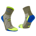 Olive-Fluorescent Yellow - Side - Hilly Unisex Adult Marathon Fresh Ankle Socks