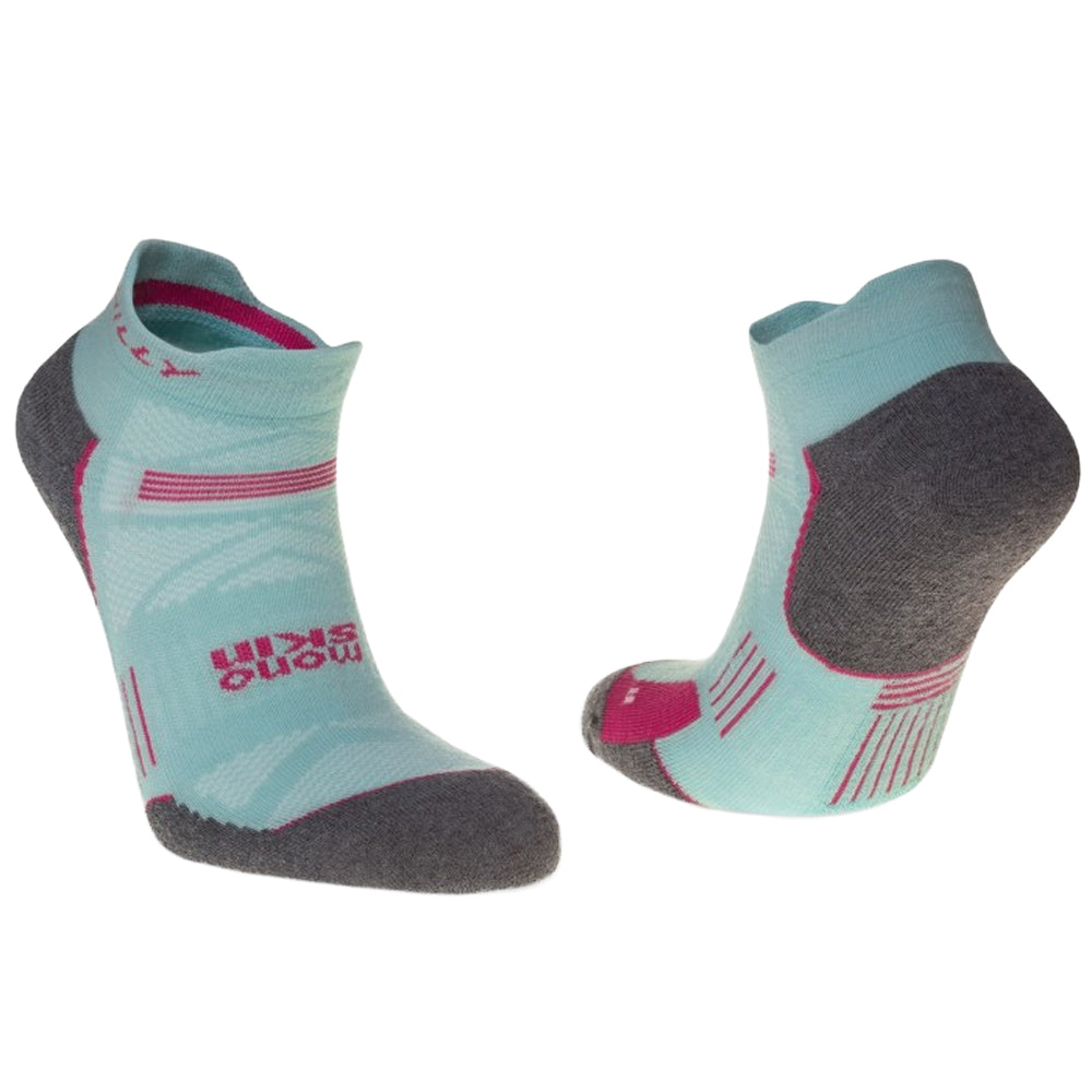 Aquamarine-Grey Marl - Side - Hilly Unisex Adult Supreme Socklets