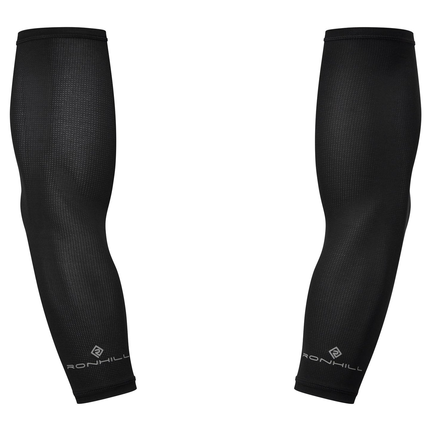 Black - Front - Ronhill Race Arm Sleeves
