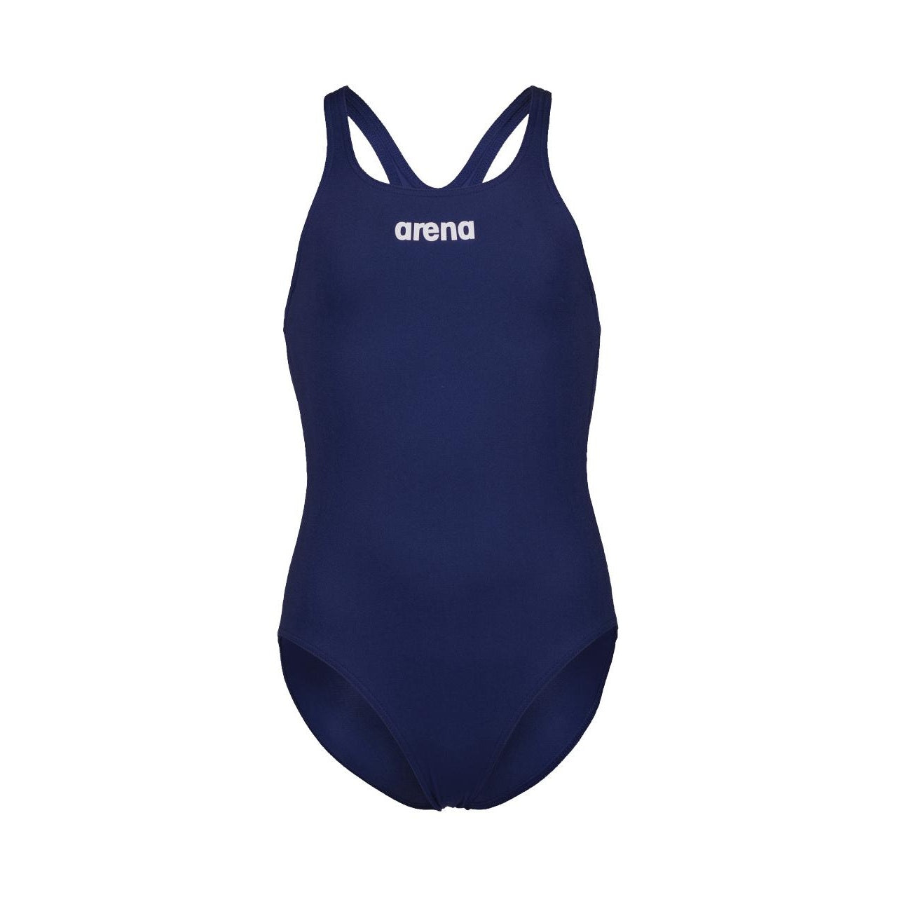 Navy - Front - Arena Girls Team Swim Pro One Piece Swimsuit