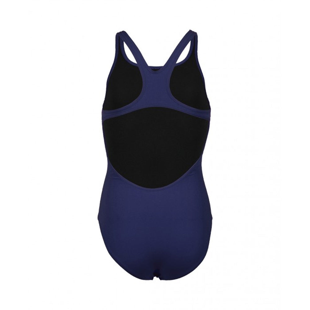 Navy - Back - Arena Girls Team Swim Pro One Piece Swimsuit