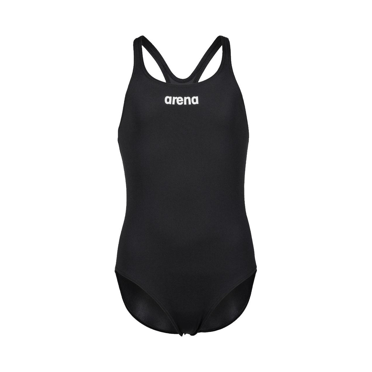 Black - Front - Arena Girls Team Swim Pro One Piece Swimsuit