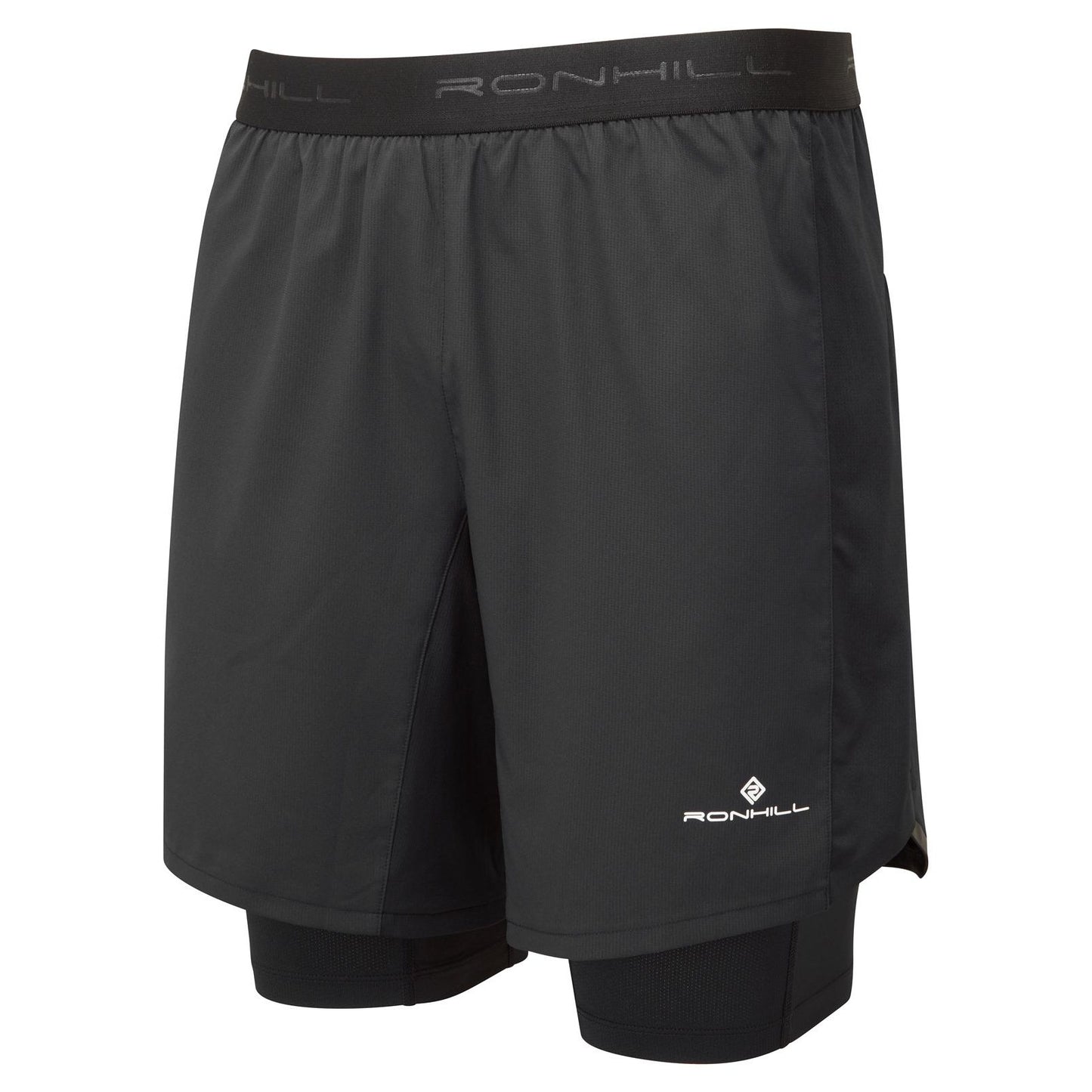 Black - Front - Ronhill Mens Tech 7 Shorts