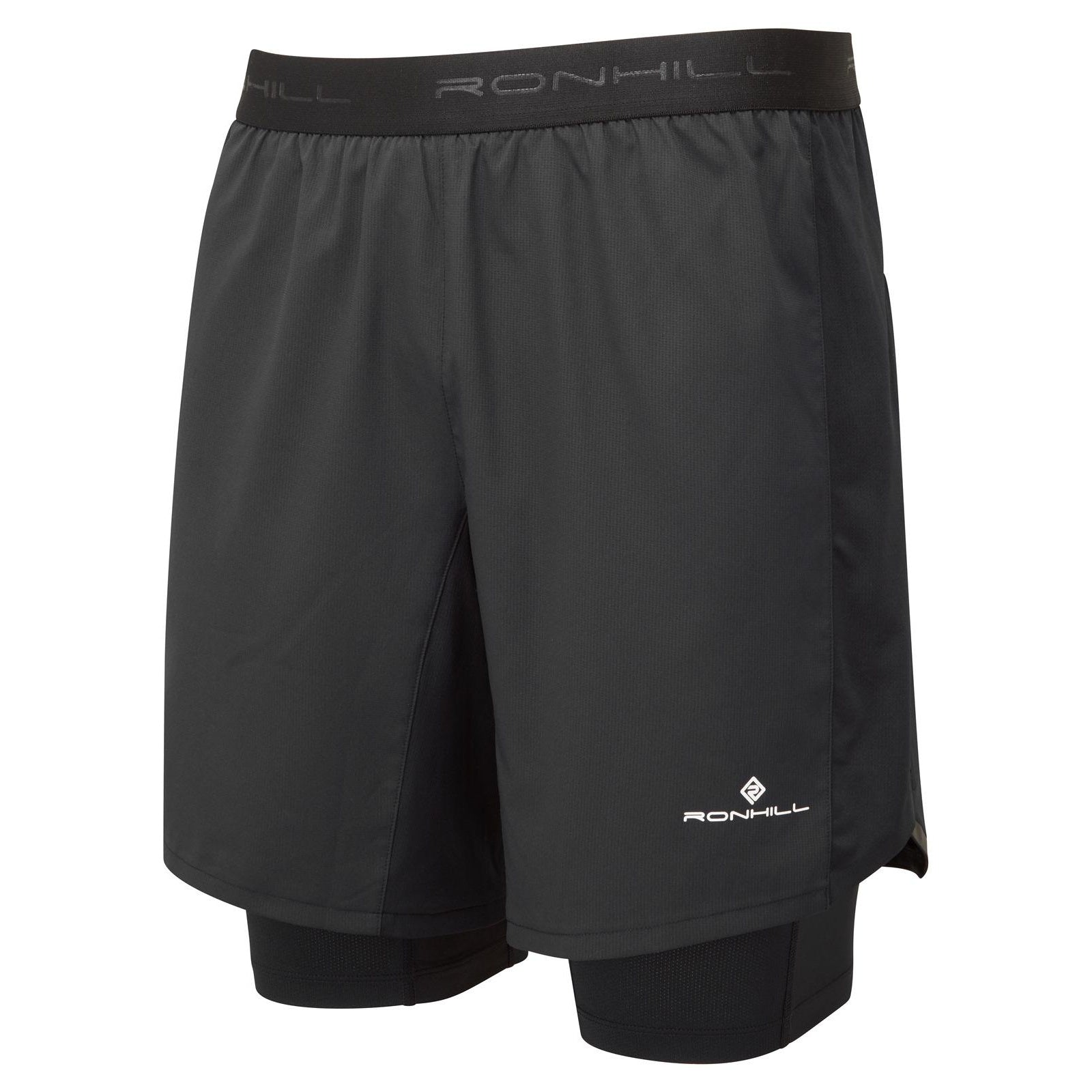 Black - Front - Ronhill Mens Tech 7 Shorts