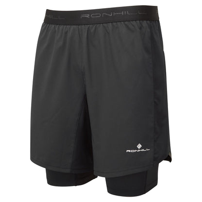 Black - Front - Ronhill Mens Tech 7 Shorts