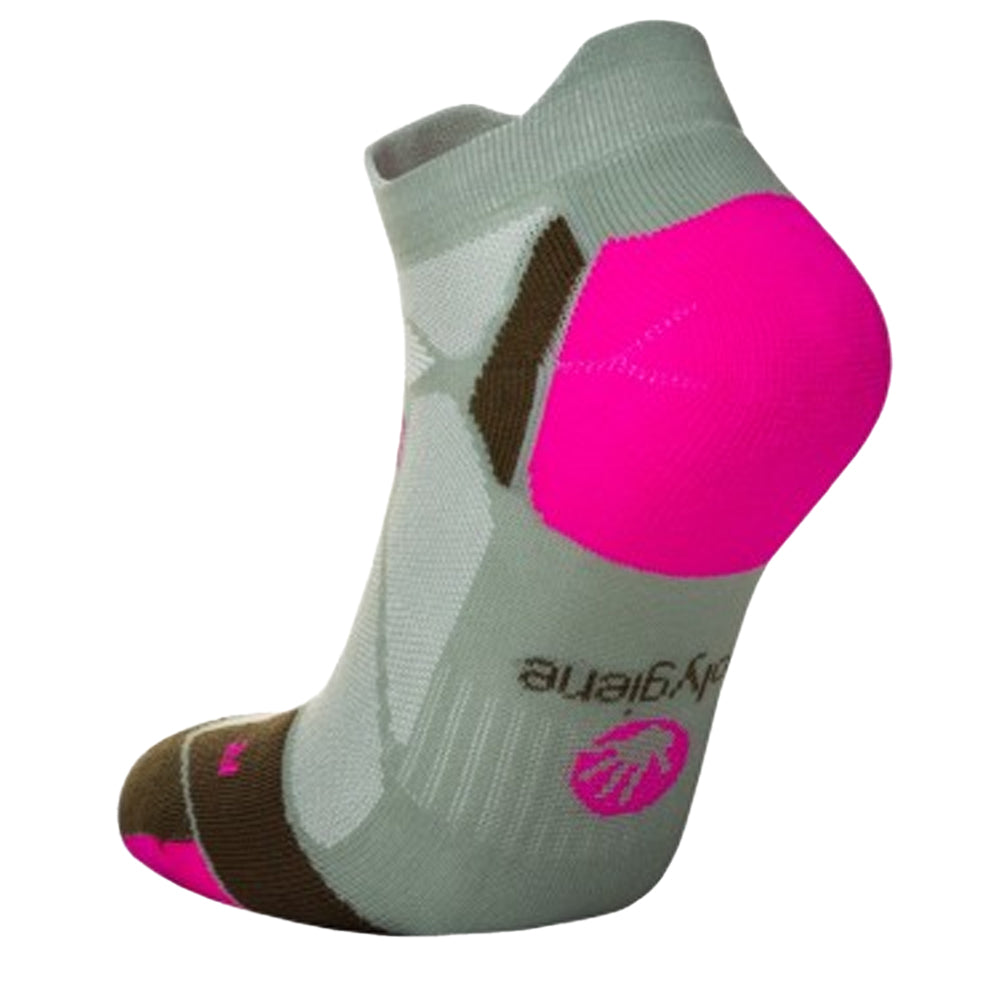 Sage-Pink - Back - Hilly Unisex Adult Marathon Fresh Socks