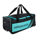 Black-Teal - Back - Kookaburra Childrens-Kids 9500 Cricket Wheelie Duffle Bag