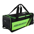 Black-Neon Green - Back - Kookaburra Childrens-Kids 9500 Cricket Wheelie Duffle Bag