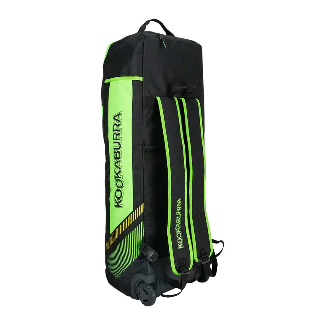 Black-Neon Green - Back - Kookaburra WD5000 Wheelie Duffle Bag