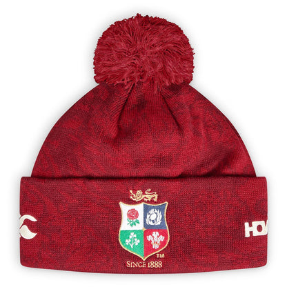 Red - Front - Canterbury British & Irish Lions Bobble Beanie