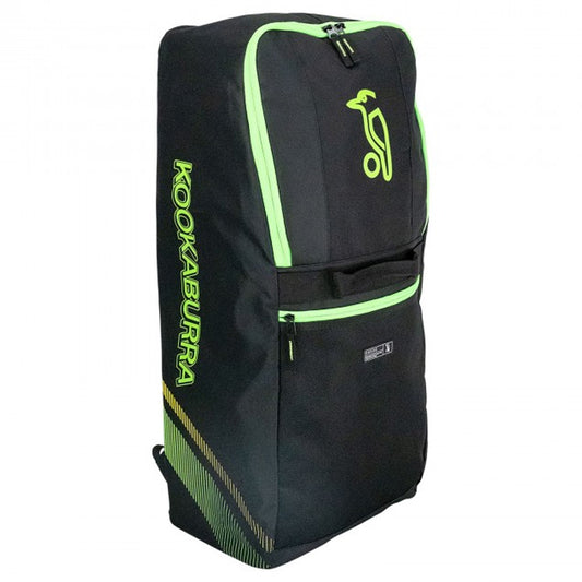 Black-Neon Green - Front - Kookaburra Childrens-Kids D6500 Cricket Duffle Bag