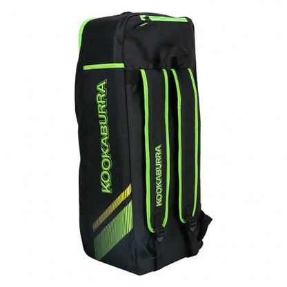 Black-Neon Green - Back - Kookaburra Childrens-Kids D6500 Cricket Duffle Bag