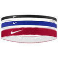 Red-Blue-Black - Front - Nike Classic Mixed Flexible Headband (Pack of 3)