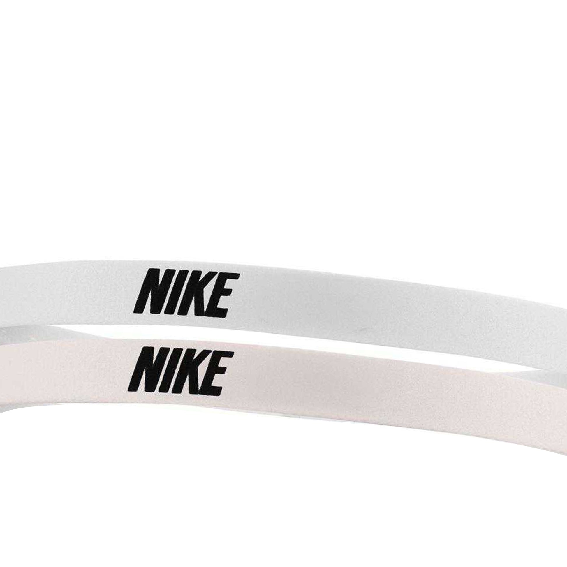 White-Pink - Back - Nike Classic Printed Flexible Hairband (Pack of 6)