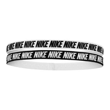 White-Black - Lifestyle - Nike Classic Printed Flexible Hairband (Pack of 6)