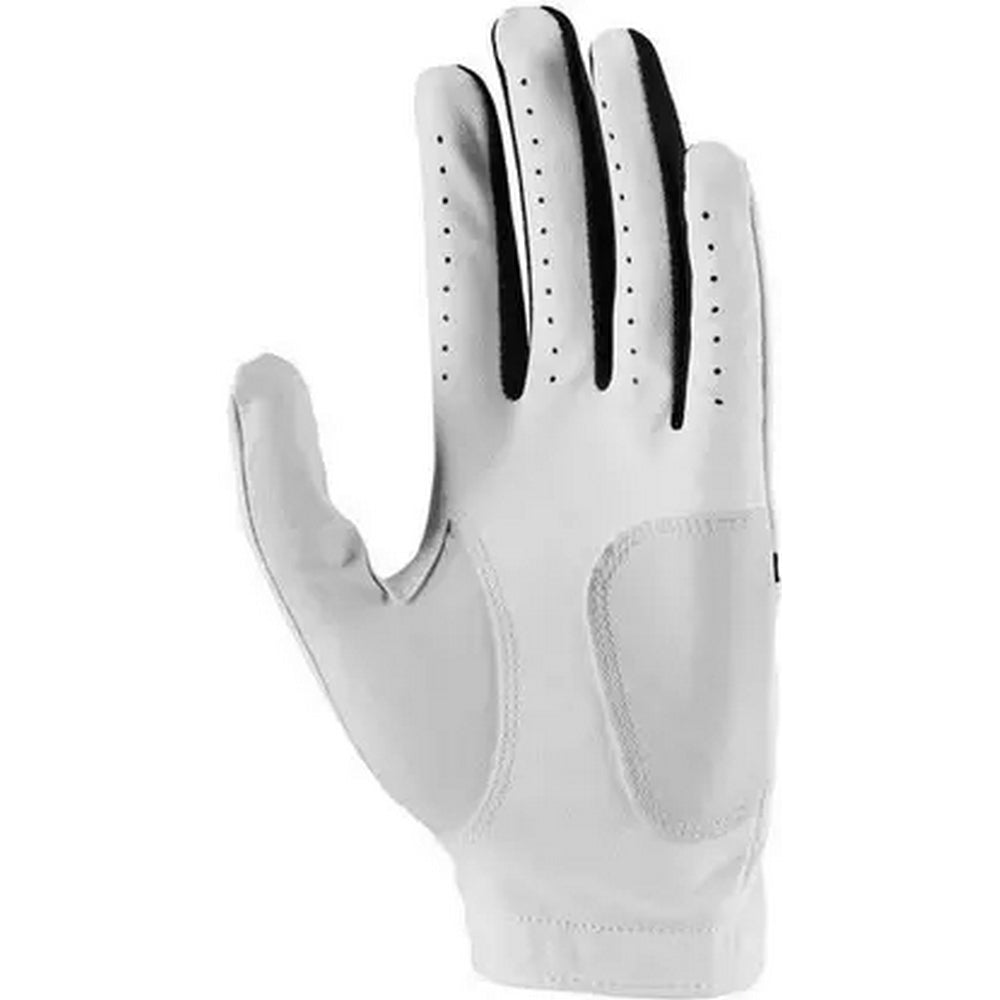 White-Black - Back - Nike Golf Womens-Ladies Dura Feel X Left Hand Golf Glove