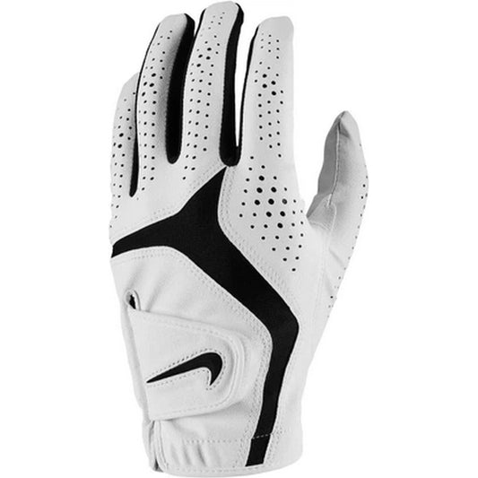 White-Black - Front - Nike Golf Womens-Ladies Dura Feel X Left Hand Golf Glove