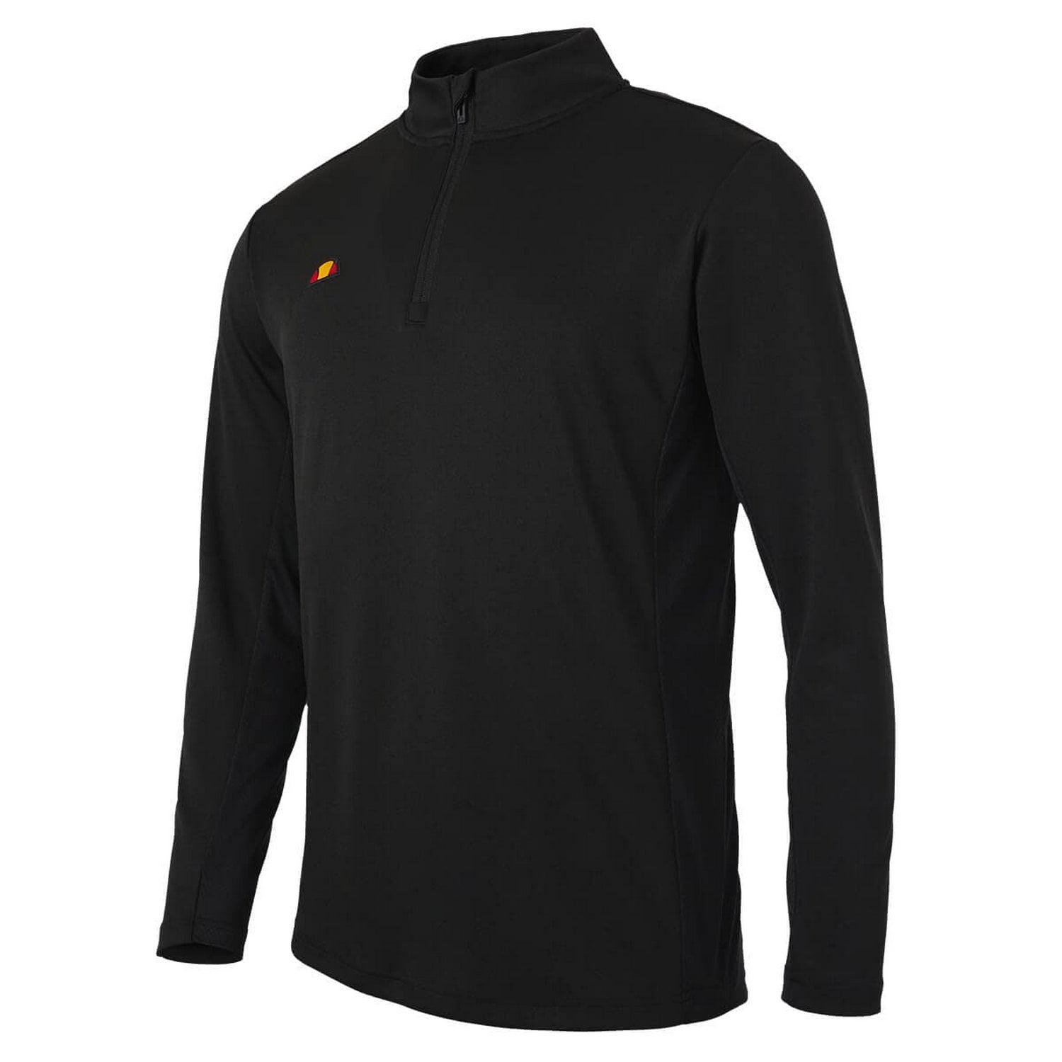 Black - Front - Ellesse Mens Rolbi Quarter Zip Top