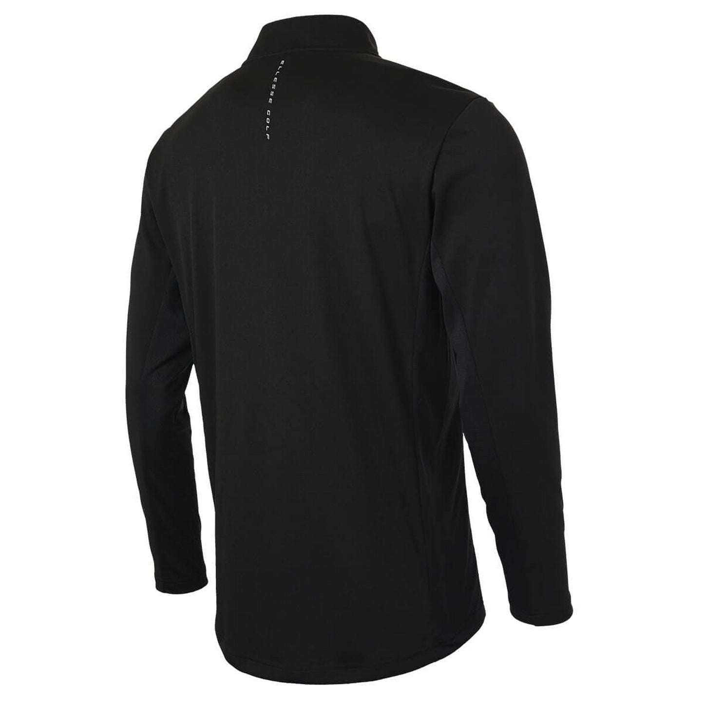 Black - Back - Ellesse Mens Rolbi Quarter Zip Top