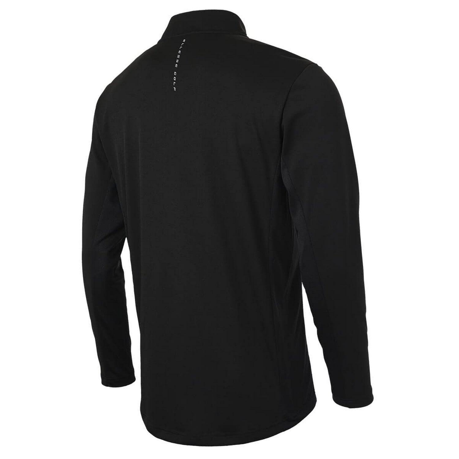 Black - Back - Ellesse Mens Rolbi Quarter Zip Top