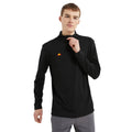 Black - Side - Ellesse Mens Rolbi Quarter Zip Top