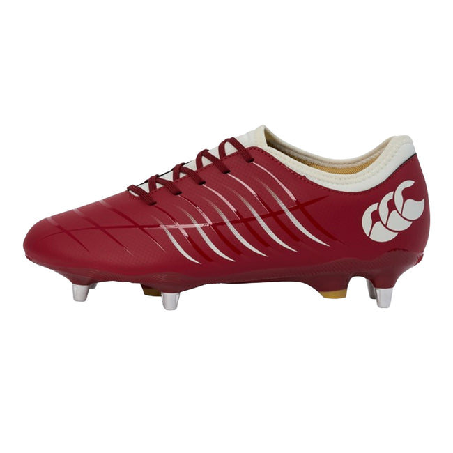 Red - Front - Canterbury Mens Phoenix 2.0 Team Soft Ground Rugby Boots