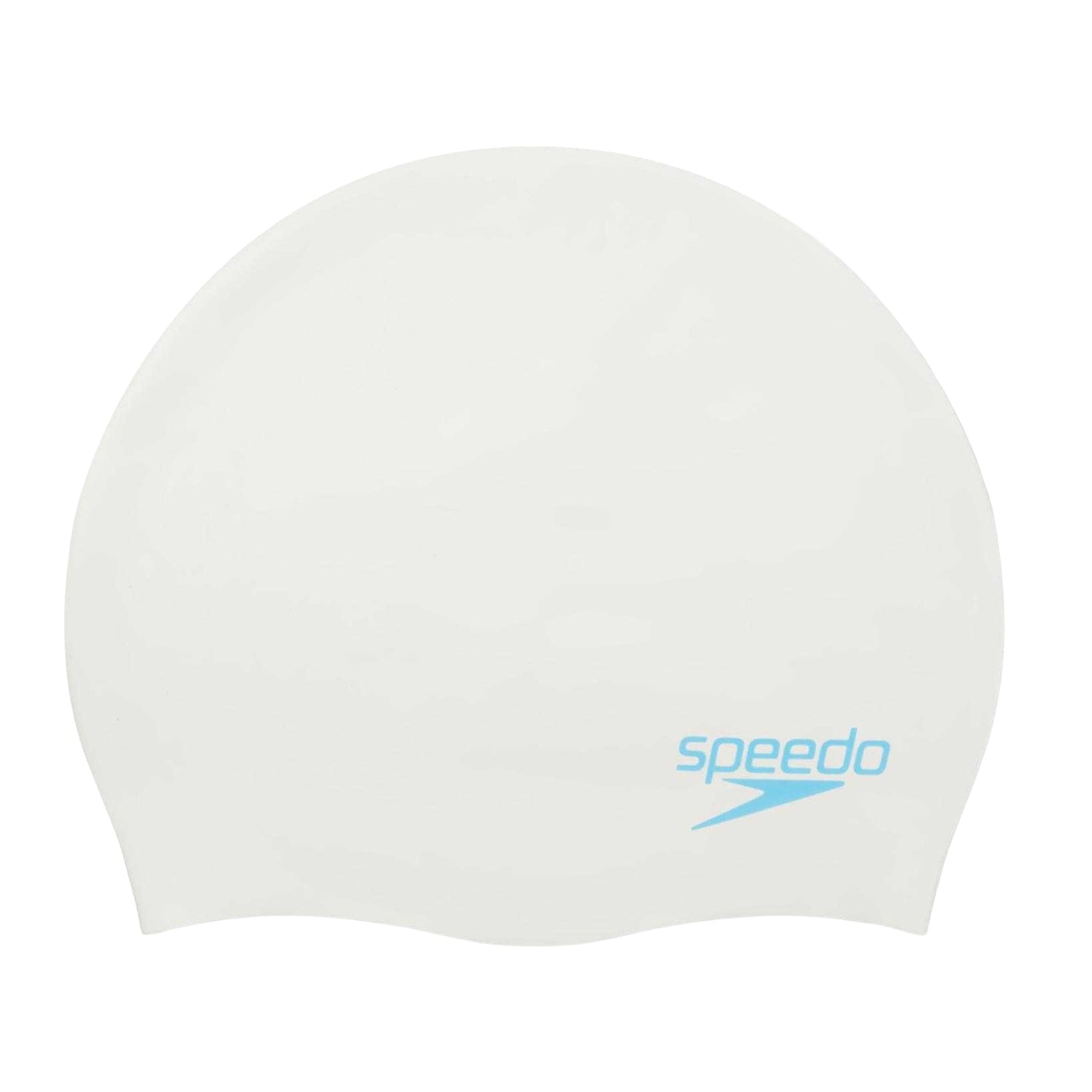 White - Back - Speedo Childrens-Kids Silicone Swimming Cap