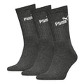 Grey - Front - Puma Unisex Adult Crew Socks (Pack of 3)