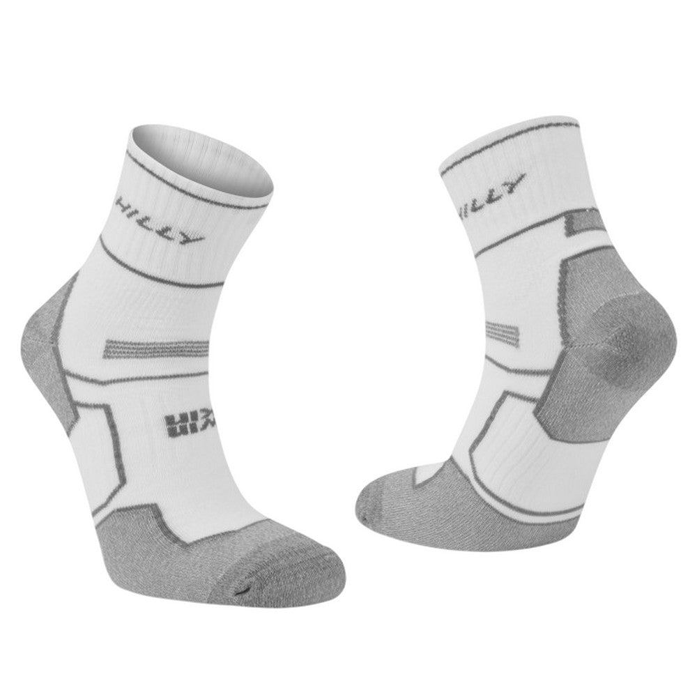 White-Grey Marl - Back - Hilly Mens Twin Skin Socks