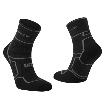 Black-Anthracite - Back - Hilly Mens Twin Skin Socks