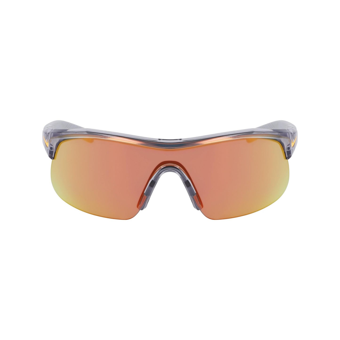 Wolf Grey-Orange - Front - Nike Show X1 Shiny Sunglasses