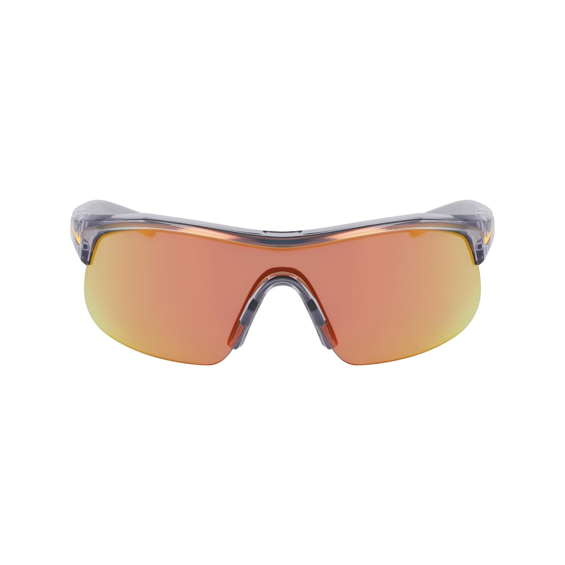 Wolf Grey-Orange - Front - Nike Show X1 Shiny Sunglasses