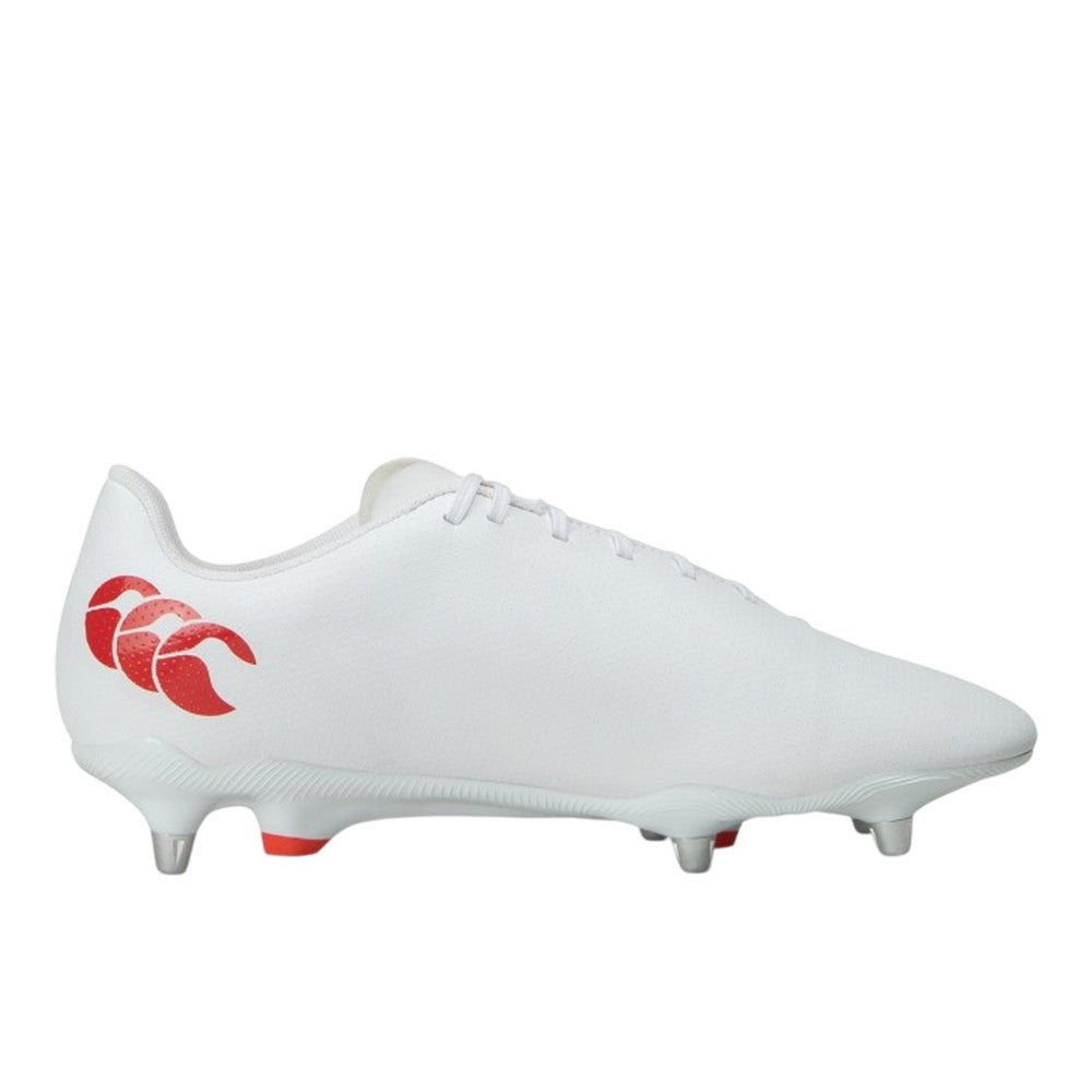 White - Back - Canterbury Unisex Adult Speed Raze Soft Ground Football Boots