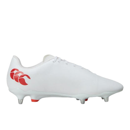 White - Back - Canterbury Unisex Adult Speed Raze Soft Ground Football Boots
