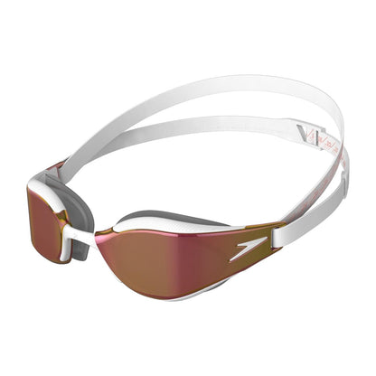 White-Gold - Front - Speedo Unisex Adult Fastskin Hyper Elite Swimming Goggles