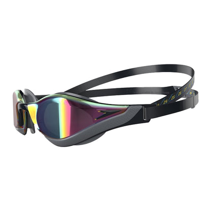 Black-Gold - Front - Speedo Unisex Adult Fastskin Pure Focus Mirror Swimming Goggles