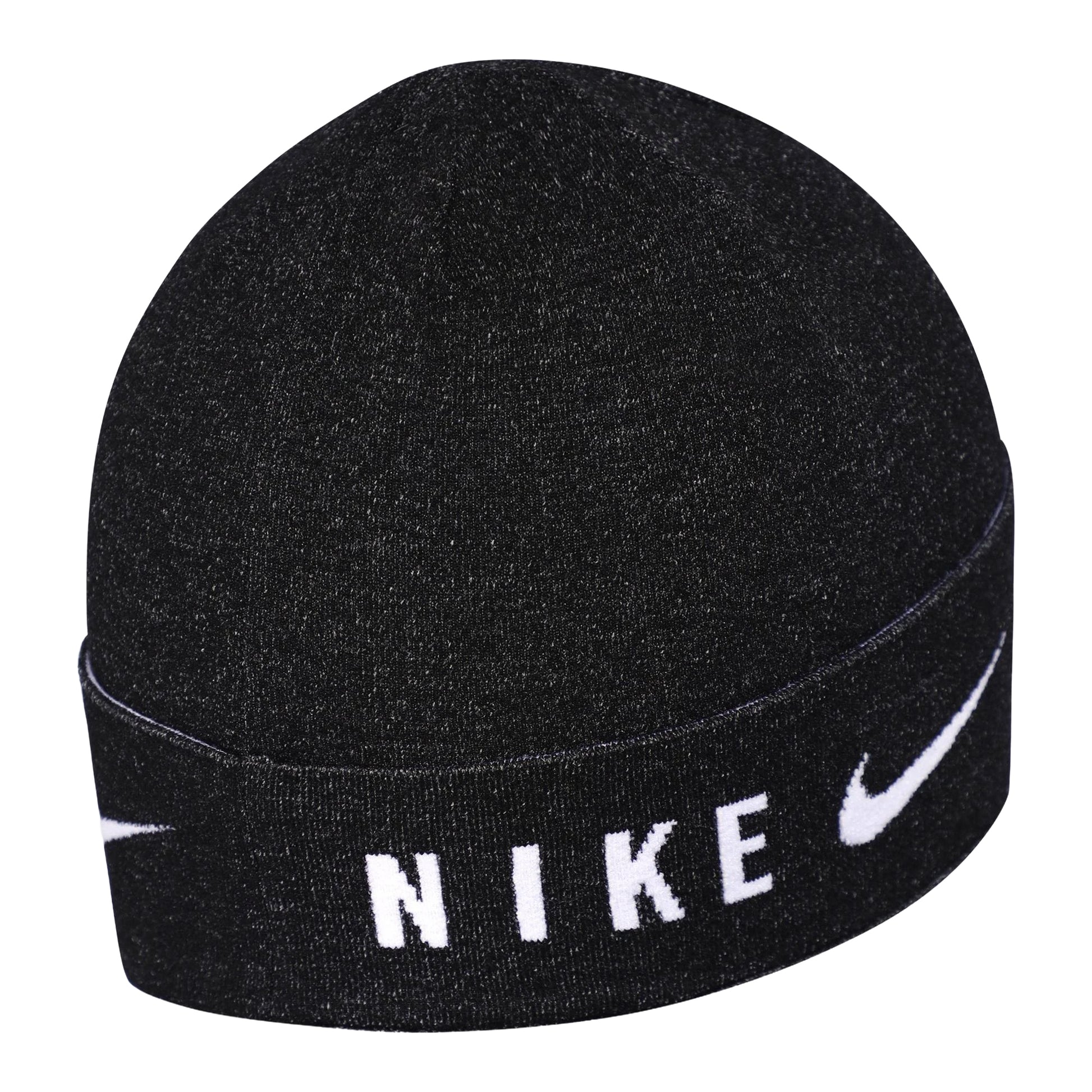 Black - Back - Nike U Knitted Dri-FIT Cuffed Beanie