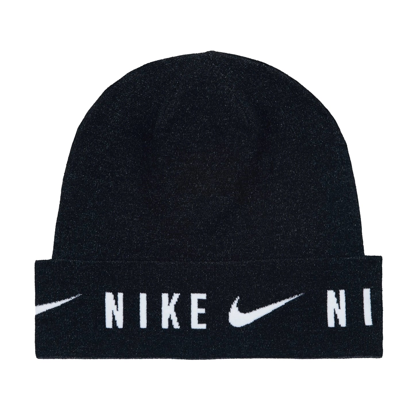 Black - Side - Nike U Knitted Dri-FIT Cuffed Beanie