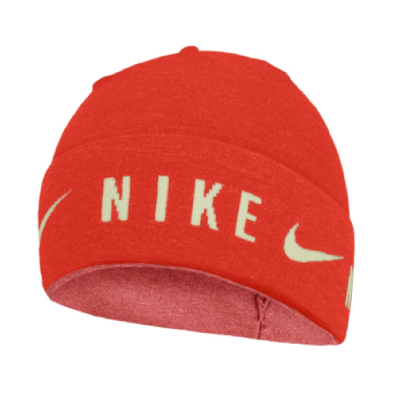Red - Front - Nike U Knitted Dri-FIT Cuffed Beanie
