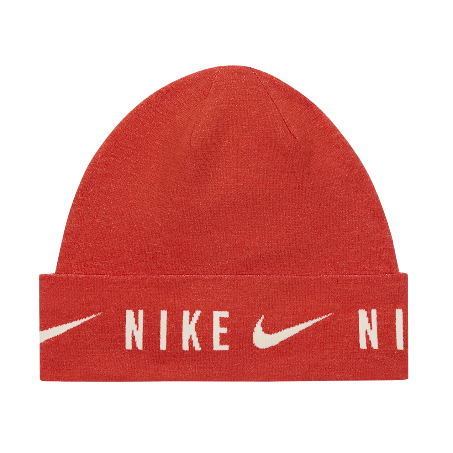 Red - Back - Nike U Knitted Dri-FIT Cuffed Beanie